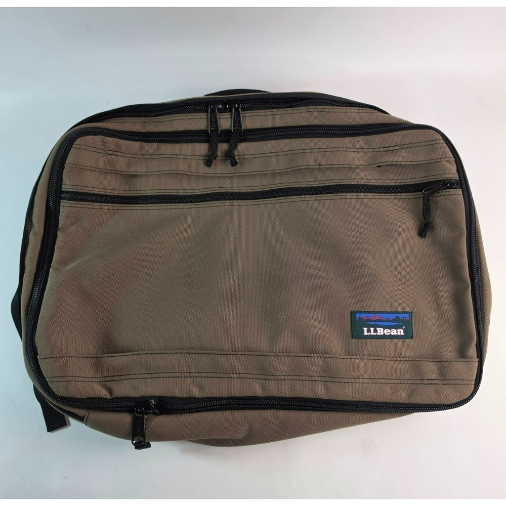 Vintage LL BEAN Convertible Backpack Duffle Bag Gray Hiking Camping Travel